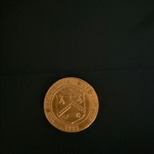 Gold Coin with Black Background